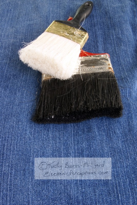 Stock Photo: Paintbrush Bristles - by Kathy Burns-Millyard