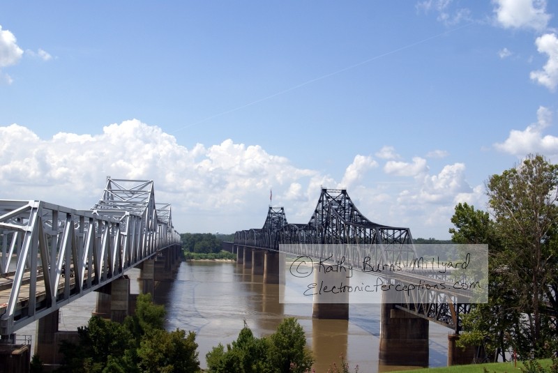 Stock Photo: Mississippi River Bridges - by Kathy Burns-Millyard