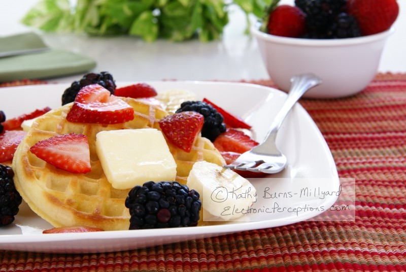 Stock Photo: Waffles - by Kathy Burns-Millyard