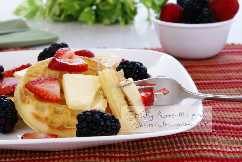 Stock Photo: Waffles - by Kathy Burns-Millyard