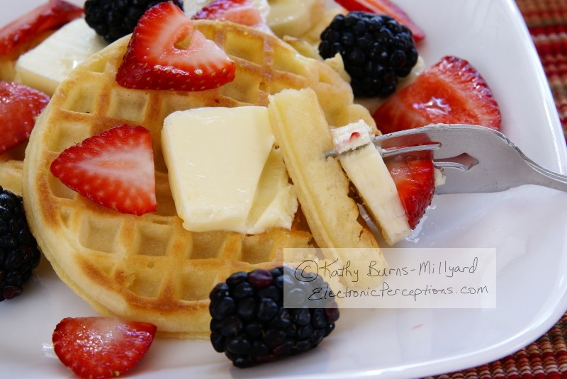 Stock Photo: Waffles - by Kathy Burns-Millyard