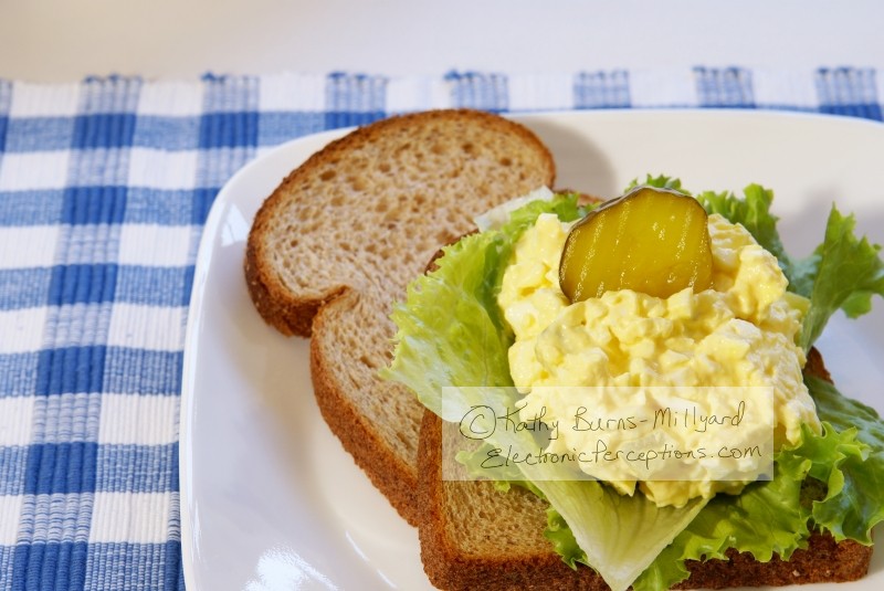 Stock Photo: Egg Salad Sandwich - by Kathy Burns-Millyard