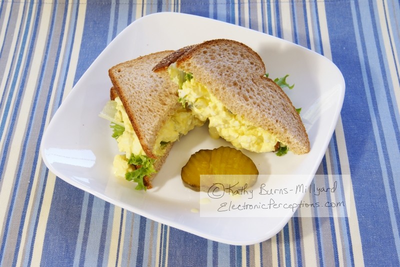 Stock Photo: Egg Salad Sandwich - by Kathy Burns-Millyard