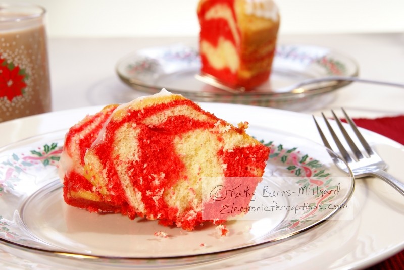 Stock Photo: Red & Yellow Christmas Cake - by Kathy Burns-Millyard