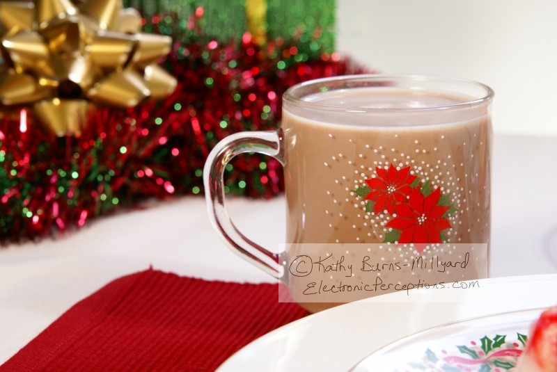 Stock Photo: Hot Chocolate in Glass Mug - by Kathy Burns-Millyard