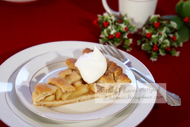 Stock Photo: Apple Pie Slice - by Kathy Burns-Millyard
