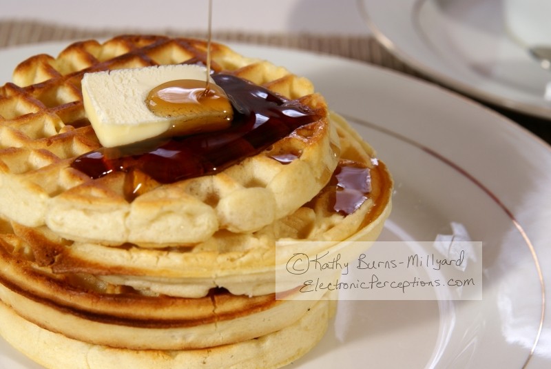 Stock Photo: Waffles - by Kathy Burns-Millyard