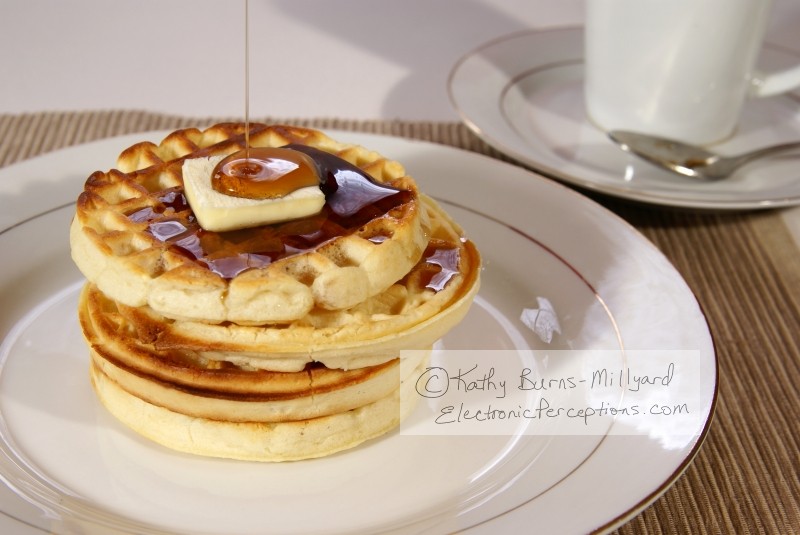Stock Photo: Waffles - by Kathy Burns-Millyard