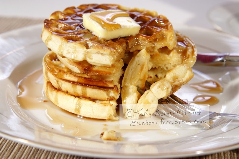 Stock Photo: Waffles - by Kathy Burns-Millyard