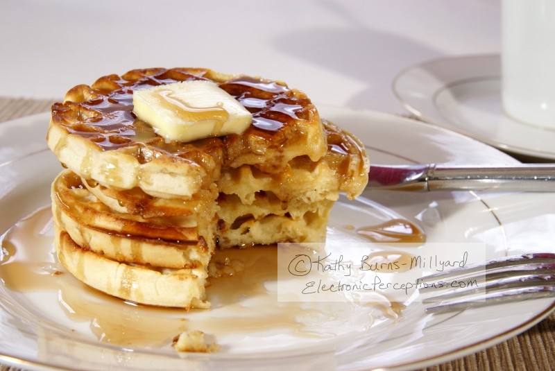 Stock Photo: Waffles - by Kathy Burns-Millyard