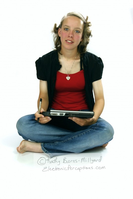 Attractive Girl With Tablet PC - Stock photography ©Kathy Burns-Millyard